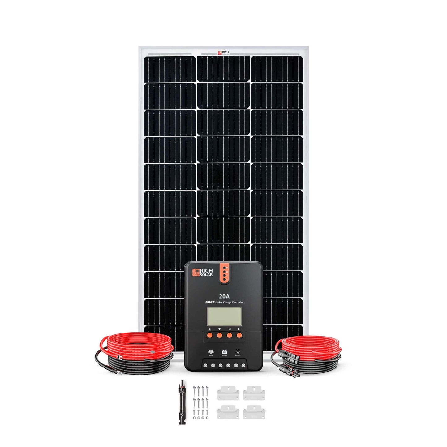 RICH SOLAR 100 Watt Solar Kit
