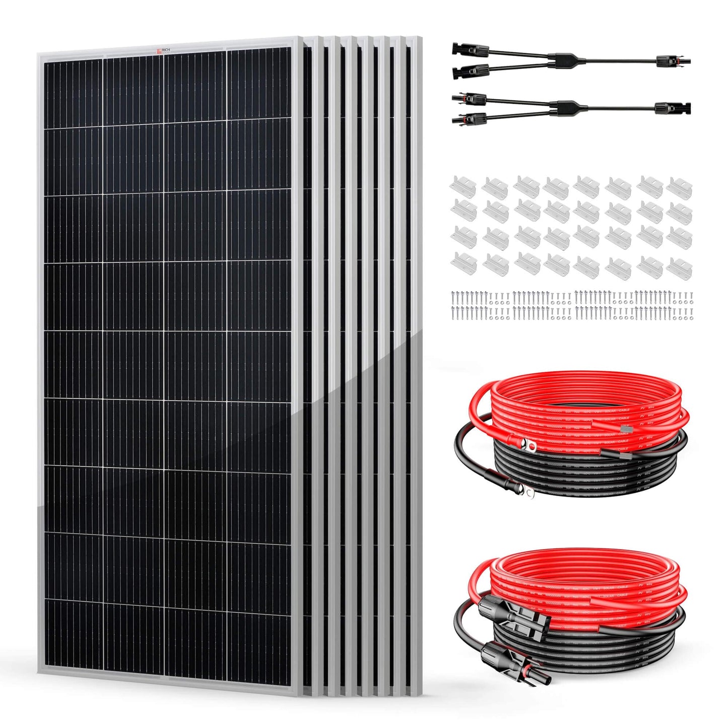 RICH SOLAR 1600 Watt Solar Kit Solar Kits RICH SOLAR Standard kit without controller & fuse