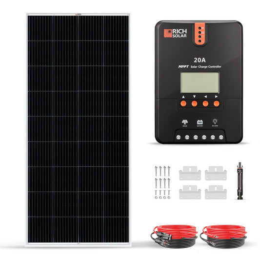 RICH SOLAR 200 Watt Solar Kit Solar Kits RICH SOLAR Standard Kit