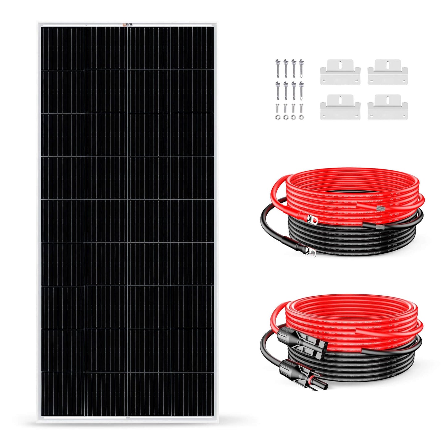 RICH SOLAR 200 Watt Solar Kit Solar Kits RICH SOLAR Standard kit without controller & fuse