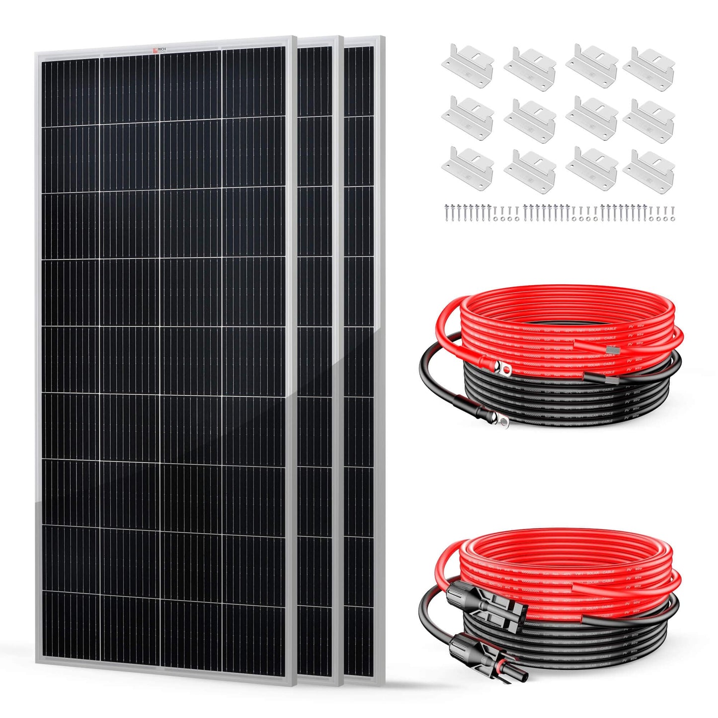RICH SOLAR 600 Watt Solar Kit Solar Kits RICH SOLAR Standard kit without controller & fuse