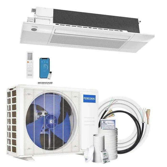 MRCOOL DIY 4th Gen 18K BTU Mini-Split Heat Pump with Ceiling Cassette & 25 Ft. Line Set