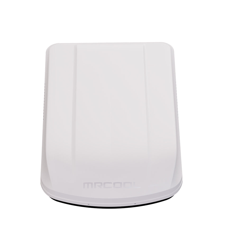Top view of the white MRCOOL TravelCool rooftop unit