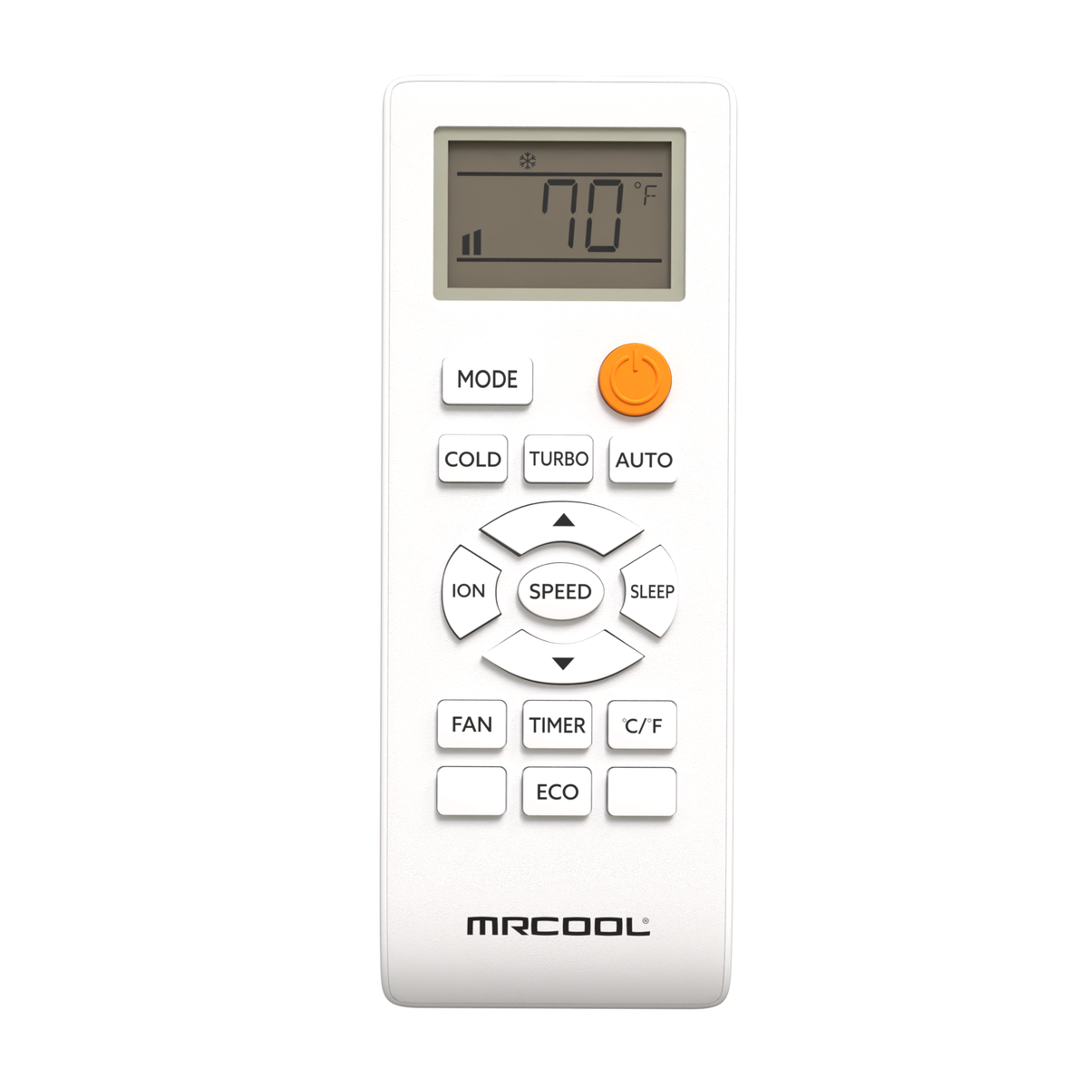 MRDRC handheld remote for the MRCOOL TravelCool rooftop heat pump